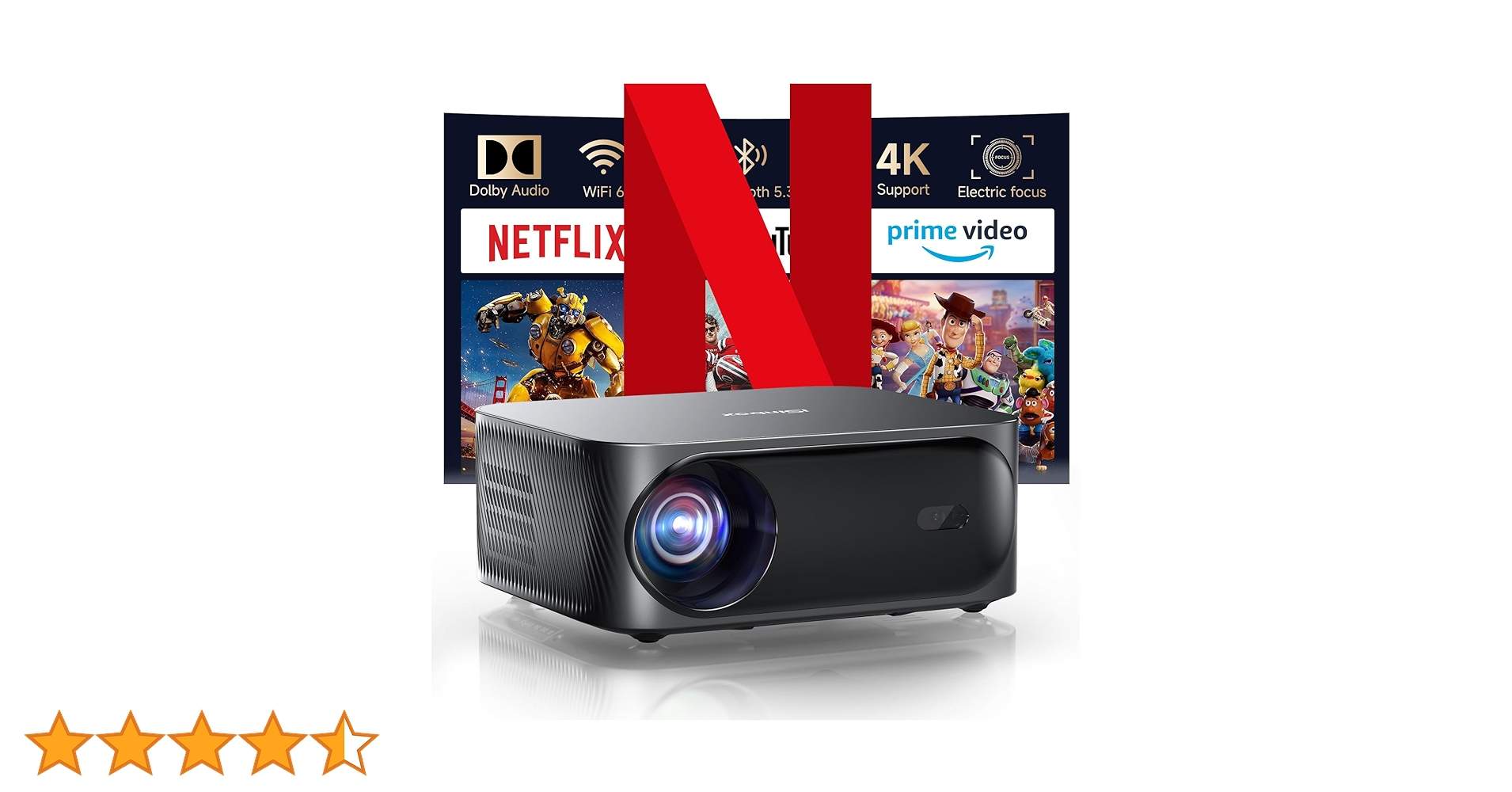 Amazon.co.jp: iSinbox Home Projector, Small, 700 ANSI Native